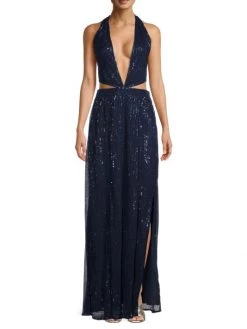 Ramy Brook Selena Cut-Out Sequin Maxi Dress -Hot Sale Ramy Brook Store unnamed file 455