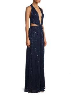 Ramy Brook Selena Cut-Out Sequin Maxi Dress -Hot Sale Ramy Brook Store unnamed file 456