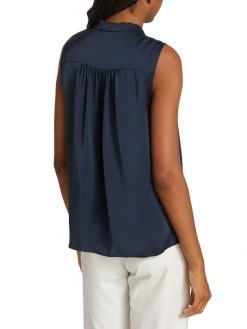 Ramy Brook Dallas Tie-Front Satin Blouse -Hot Sale Ramy Brook Store unnamed file 497