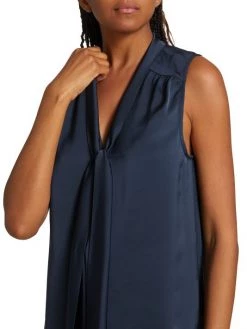Ramy Brook Dallas Tie-Front Satin Blouse -Hot Sale Ramy Brook Store unnamed file 498
