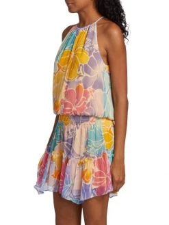 Ramy Brook Kourtney Smocked Floral Minidress -Hot Sale Ramy Brook Store unnamed file 510