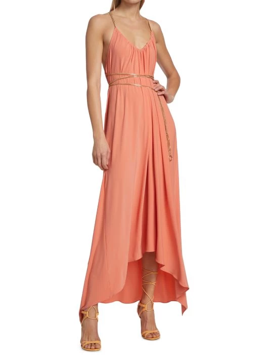 Ramy Brook Ryder Chain-Trim High-Low Dress 4 Ramy Brook Ryder Chain-Trim High-Low Dress - Image 2