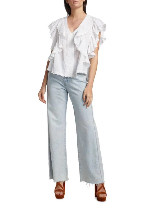 Ramy Brook Della Ruffle Top 4 Ramy Brook Della Ruffle Top - Image 2