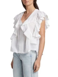 Ramy Brook Della Ruffle Top 12 Ramy Brook Della Ruffle Top -Hot Sale Ramy Brook Store unnamed file 563