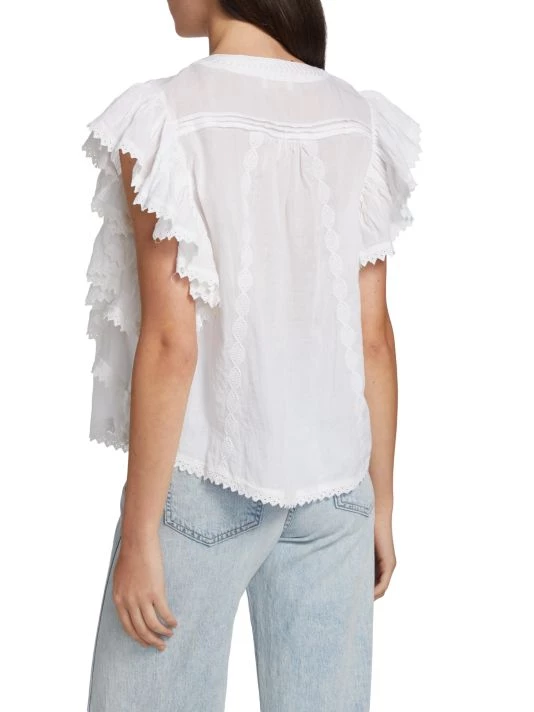 Ramy Brook Della Ruffle Top 7 Ramy Brook Della Ruffle Top - Image 5