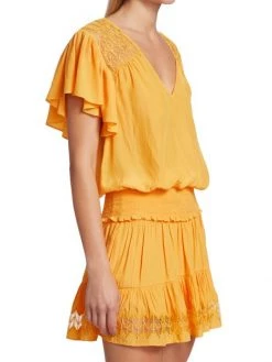 Ramy Brook Mia Flutter-Sleeve Top -Hot Sale Ramy Brook Store unnamed file 577