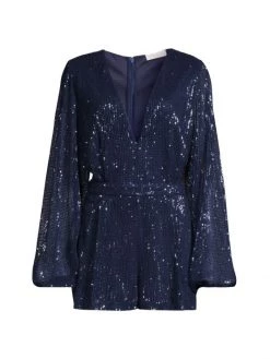 Ramy Brook Emily Sequined Romper