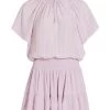 Ramy Brook Jane Short-Sleeve Smocked Minidress -Hot Sale Ramy Brook Store unnamed file 620