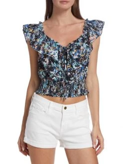 Ramy Brook Vance Printed Blouse -Hot Sale Ramy Brook Store unnamed file 642