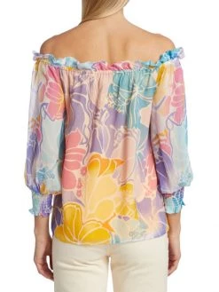 Ramy Brook Addison Silk Off-The-Shoulder Top -Hot Sale Ramy Brook Store unnamed file 652