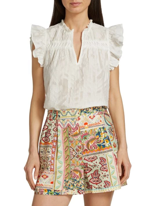 Ramy Brook Wendy Ruffle Top 5 Ramy Brook Wendy Ruffle Top - Image 3