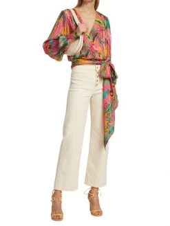 Ramy Brook Quentin Printed Wrap Top -Hot Sale Ramy Brook Store unnamed file 682
