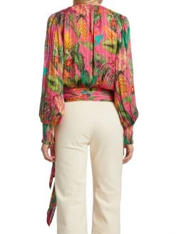 Ramy Brook Quentin Printed Wrap Top -Hot Sale Ramy Brook Store unnamed file 685