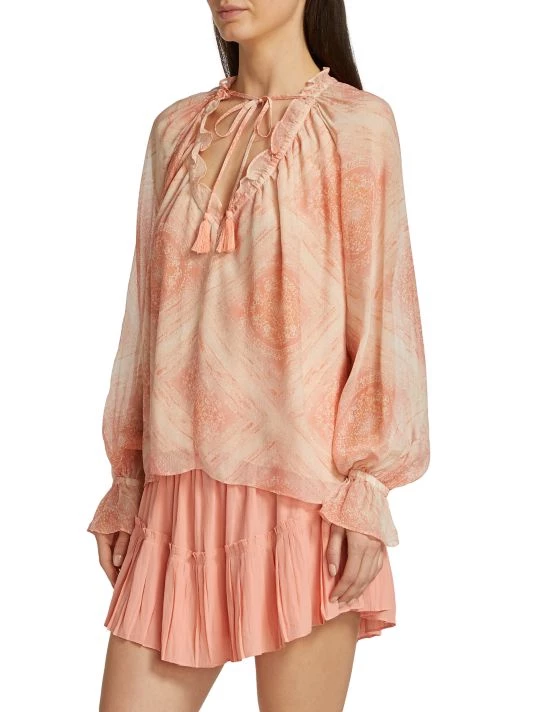 Ramy Brook Lorraine Geometric Blouse 6 Ramy Brook Lorraine Geometric Blouse - Image 4