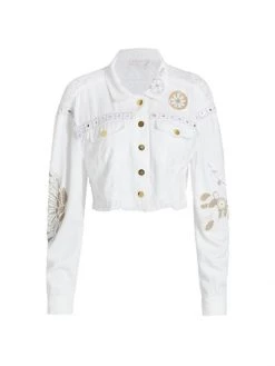 Ramy Brook Scheana Embellished Cropped Jacket
