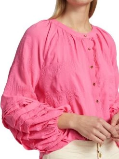Ramy Brook Tina Puff-Sleeve Blouse -Hot Sale Ramy Brook Store unnamed file 700