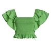 Ramy Brook Yolanda Ruffle Smocked Crop Top -Hot Sale Ramy Brook Store unnamed file 716