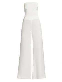 Ramy Brook Jamie Strapless Jumpsuit Ivory
