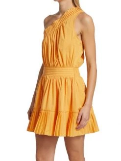 Ramy Brook Helga One-Shoulder Pleated Minidress -Hot Sale Ramy Brook Store unnamed file 737