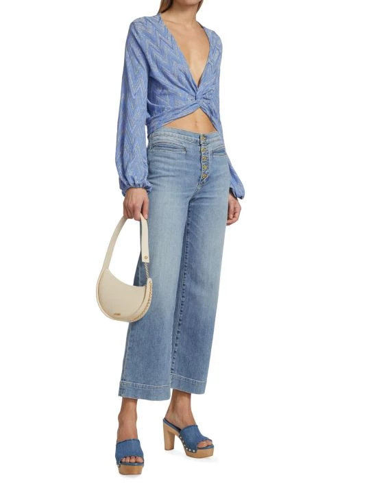 Ramy Brook Dakota Long-Sleeve Crop Top 4 Ramy Brook Dakota Long-Sleeve Crop Top - Image 2