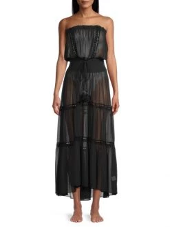 Ramy Brook Rae Sheer Smocked Coverup Maxi Dress -Hot Sale Ramy Brook Store unnamed file 750