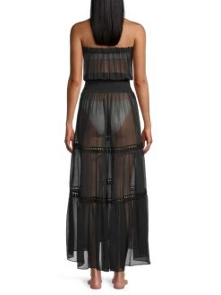 Ramy Brook Rae Sheer Smocked Coverup Maxi Dress -Hot Sale Ramy Brook Store unnamed file 752