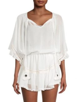 Ramy Brook Lilibet Lace-Trim Coverup -Hot Sale Ramy Brook Store unnamed file 756