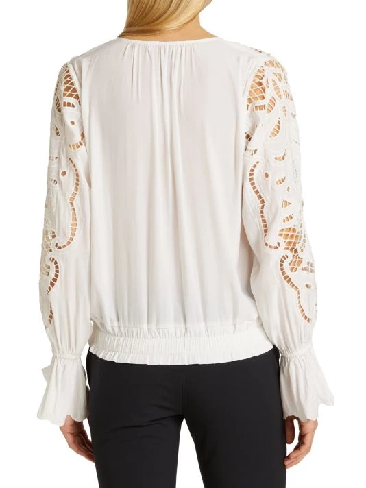 Ramy Brook Aurelie Lace Sleeve Blouse 7 Ramy Brook Aurelie Lace Sleeve Blouse - Image 5