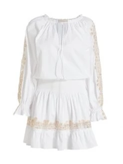 Ramy Brook Raina Cotton-Blend Poplin Minidress