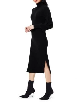 Ramy Brook Maggie Wool & Cashmere Blouson-Sleeve Turtleneck Sweater Dress