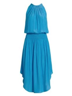 Ramy Brook Audrey Blouson Midi-Dress Sky -Hot Sale Ramy Brook Store unnamed file 884