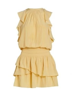 Ramy Brook Rooney Flutter-Sleeve Mini Dress Zinnia 8 Ramy Brook Rooney Flutter-Sleeve Mini Dress Zinnia -Hot Sale Ramy Brook Store unnamed file 891