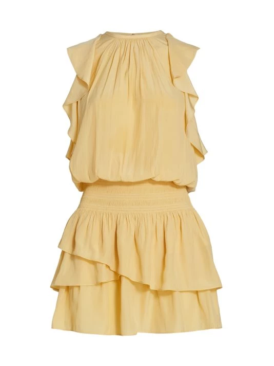 Ramy Brook Rooney Flutter-Sleeve Mini Dress Zinnia 5 Ramy Brook Rooney Flutter-Sleeve Mini Dress Zinnia - Image 3