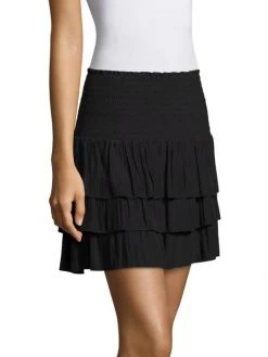 Ramy Brook Allison Tiered Miniskirt Opal Pink -Hot Sale Ramy Brook Store unnamed file 896