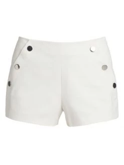 Ramy Brook Drew Button Detail Shorts Black -Hot Sale Ramy Brook Store unnamed file 901
