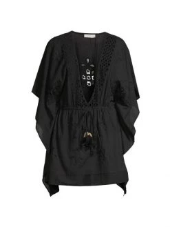Ramy Brook Missi Embroidered Caftan Coverup