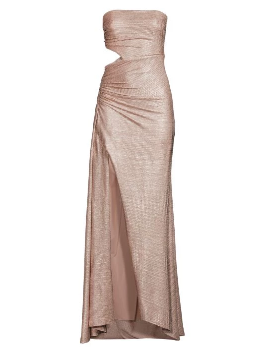 Ramy Brook Gladys Metallic Pleat Maxi Dress 3 Ramy Brook Gladys Metallic Pleat Maxi Dress