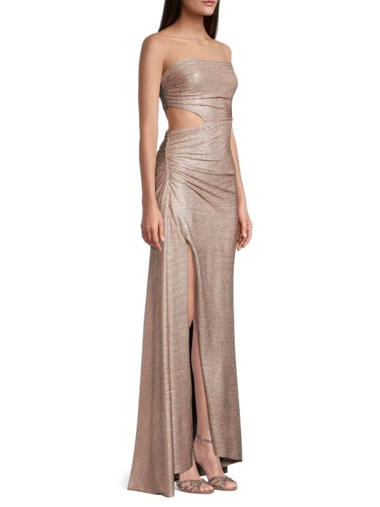 Ramy Brook Gladys Metallic Pleat Maxi Dress 6 Ramy Brook Gladys Metallic Pleat Maxi Dress - Image 4