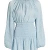 Ramy Brook Bennett Shirred Ruffle Minidress