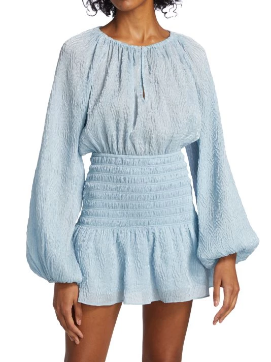 Ramy Brook Bennett Shirred Ruffle Minidress 5 Ramy Brook Bennett Shirred Ruffle Minidress - Image 3