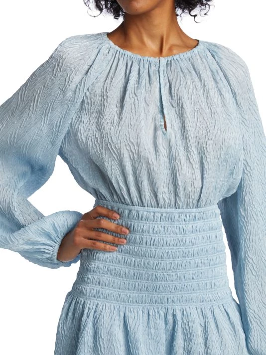 Ramy Brook Bennett Shirred Ruffle Minidress 8 Ramy Brook Bennett Shirred Ruffle Minidress - Image 6