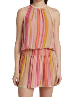 Ramy Brook Paris Georgette Stripe Mini Dress -Hot Sale Ramy Brook Store unnamed file 963