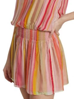 Ramy Brook Paris Georgette Stripe Mini Dress -Hot Sale Ramy Brook Store unnamed file 966