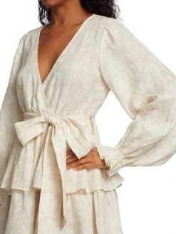 Ramy Brook Jolie Linen Floral Mini Dress -Hot Sale Ramy Brook Store unnamed file 987